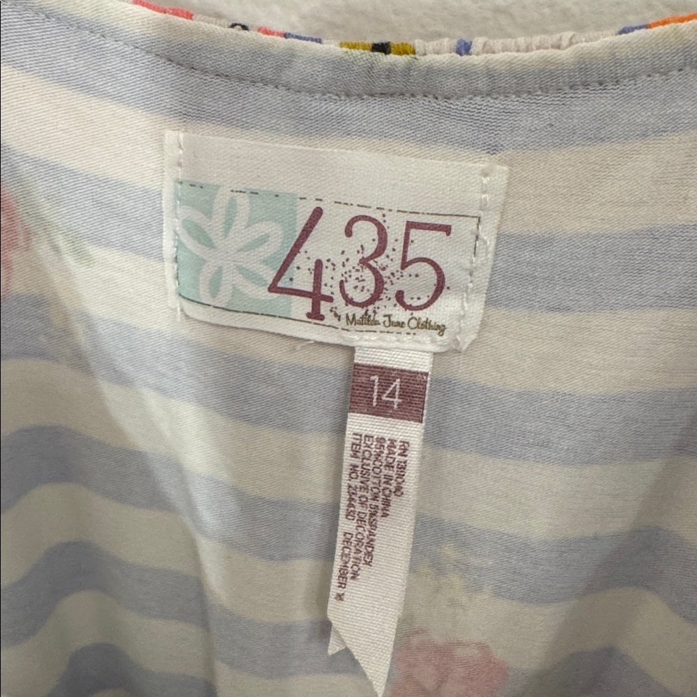 Matilda Jane Endless Summer striped and floral maxi dress,button details Size 14 - Picture 4 of 5